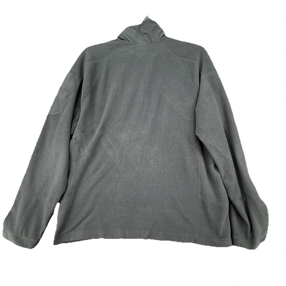 North Face Mens Size Large Grey  Fleece‎ Pullover Sweatshirt Sweater 1/4 Zip